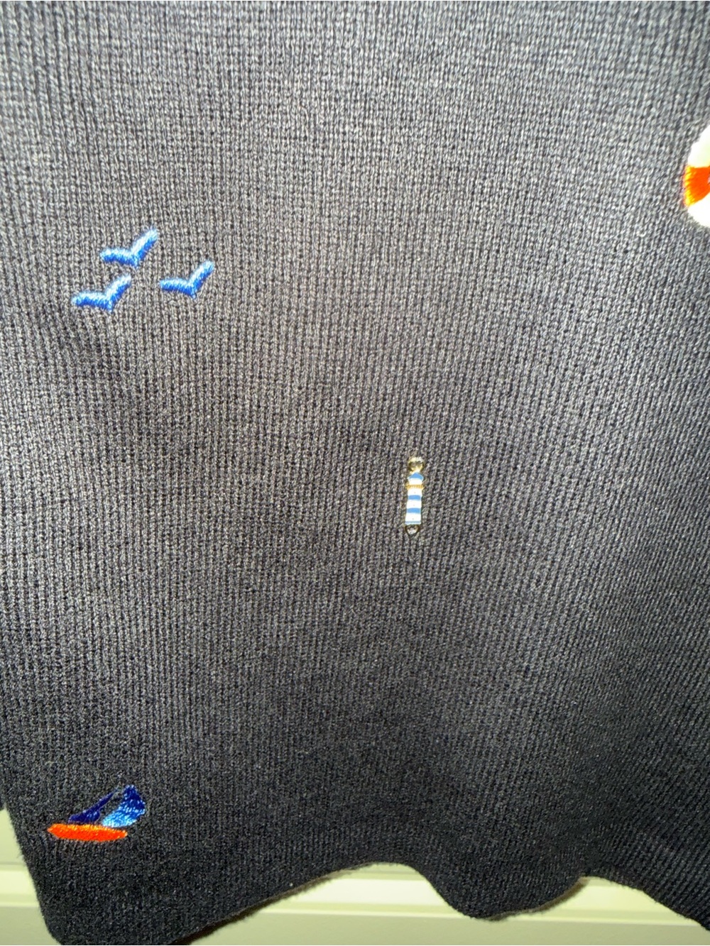 Cute Nautical Embroidered Sweater - Picture 5 of 5